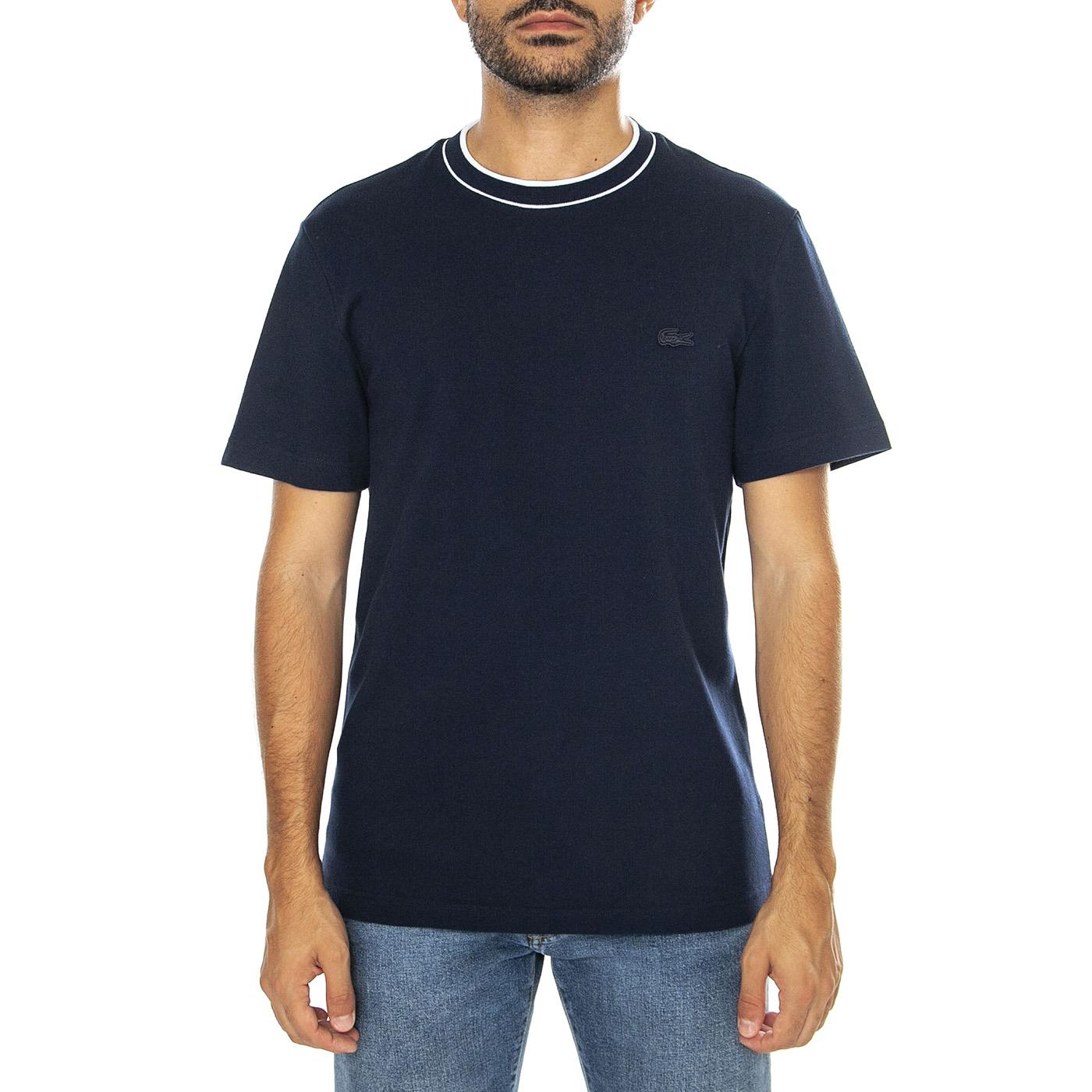 T-Shirt 166 - Maglietta Girocollo Uomo Blu TH8174-166  LACOSTE 
