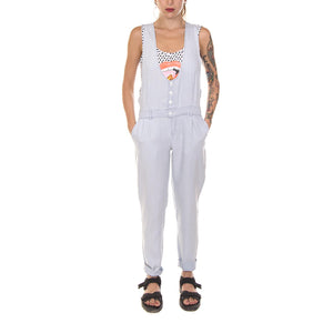Denizen Romper Chambray Jumpsuit - Light Grey - Tuta Donna Grigia 86194_4  MINIMUM 