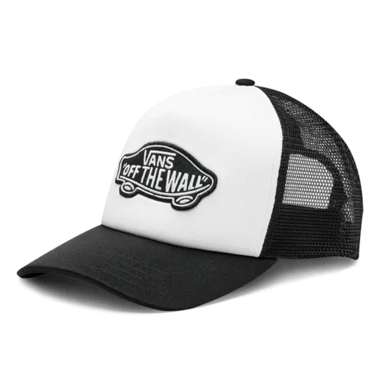 Classic Patch Curved Bill Trucker Black / White - Cappellino con Visiera Bianco VN00066XY281  VANS 