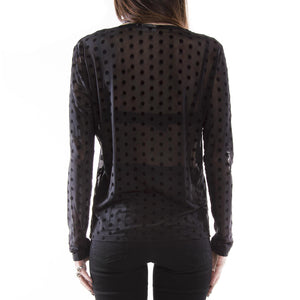 DANINA 0094 L/S TEE BLACK 145140094-999  MINIMUM 