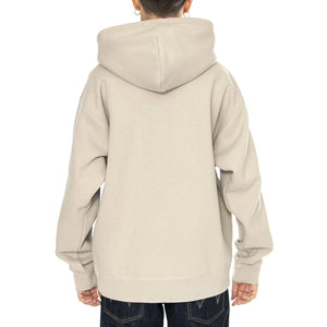 Established Works Bold Zip Hood II Fleece Silver Grey - Felpa Uomo Beige 112470216-SILVER GREY  OBEY 