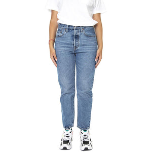 501 Crop Z0625 Medium Indigo Worn In - Pantaloni Denim Jeans Donna Blu 36200-0236 . LEVIS 