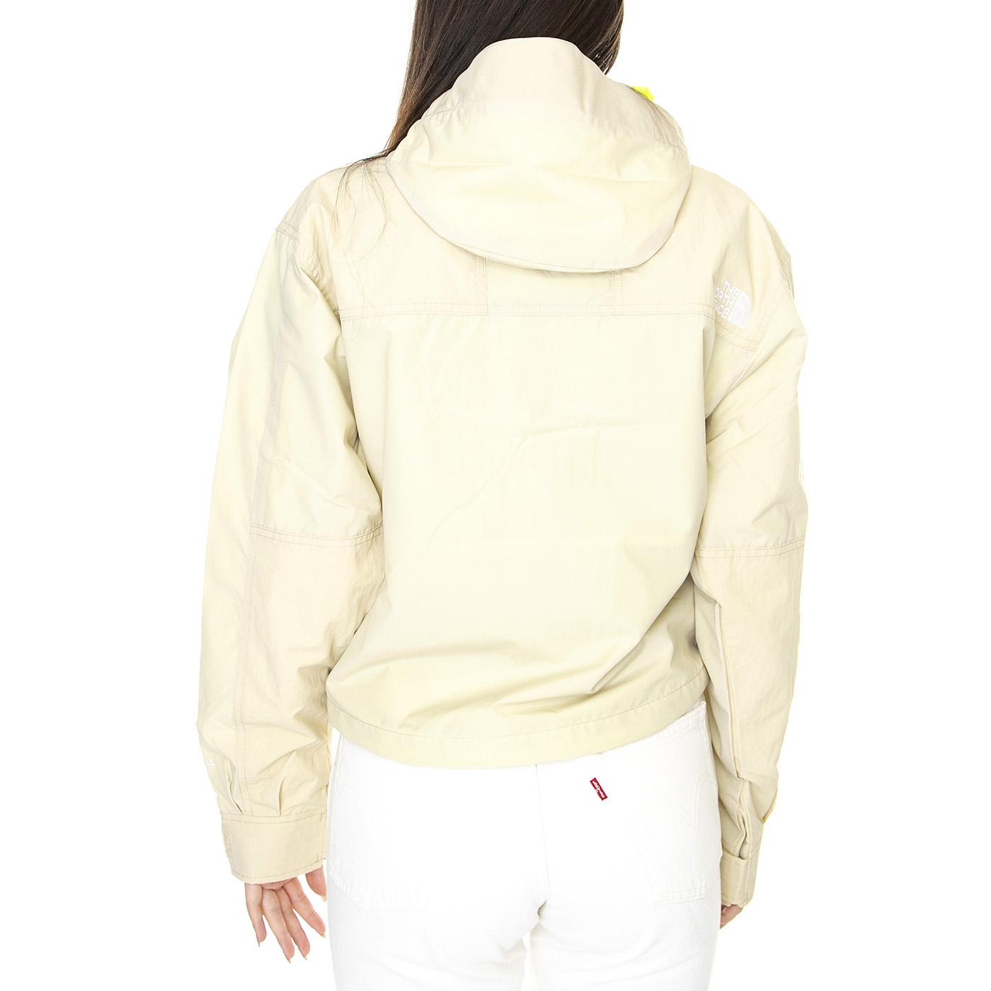 W 86 Low-Fi Hi-Tek Mountain Short Jacket Gravel - Giacca Donna Beige NF0A7ZYT3X41  THE NORTH FACE 