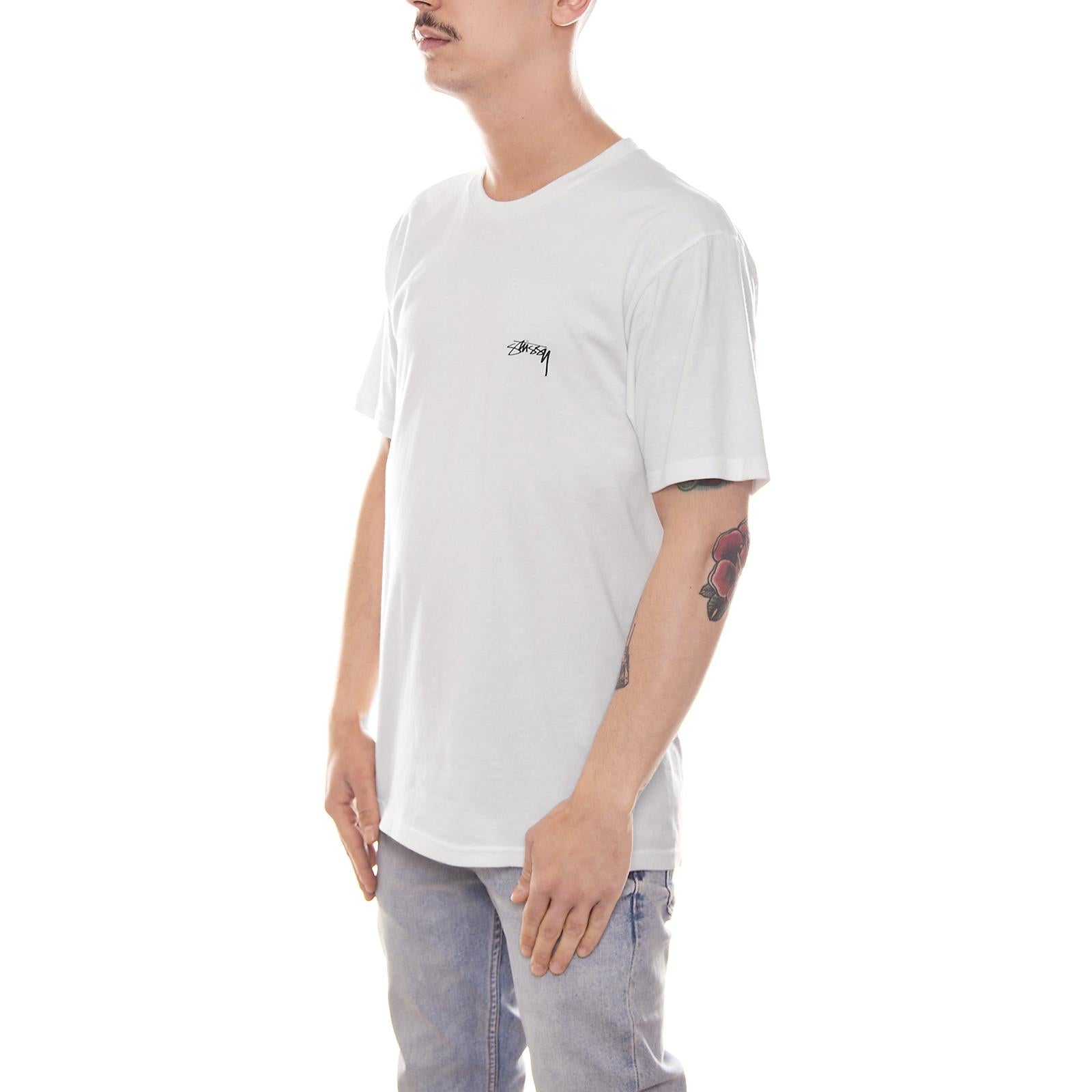 PARROTS TEE WHITE 1904023-WHITE  STUSSY 