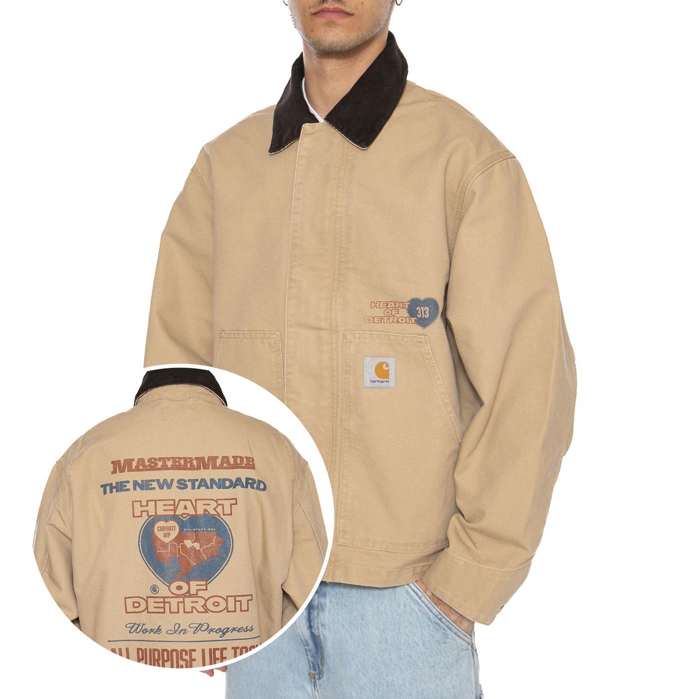 OG Arcan Graphic Jacket Dusty H Brown / Tobacco - Giacca Uomo Marrone I035553.2N260  CARHARTT WIP 