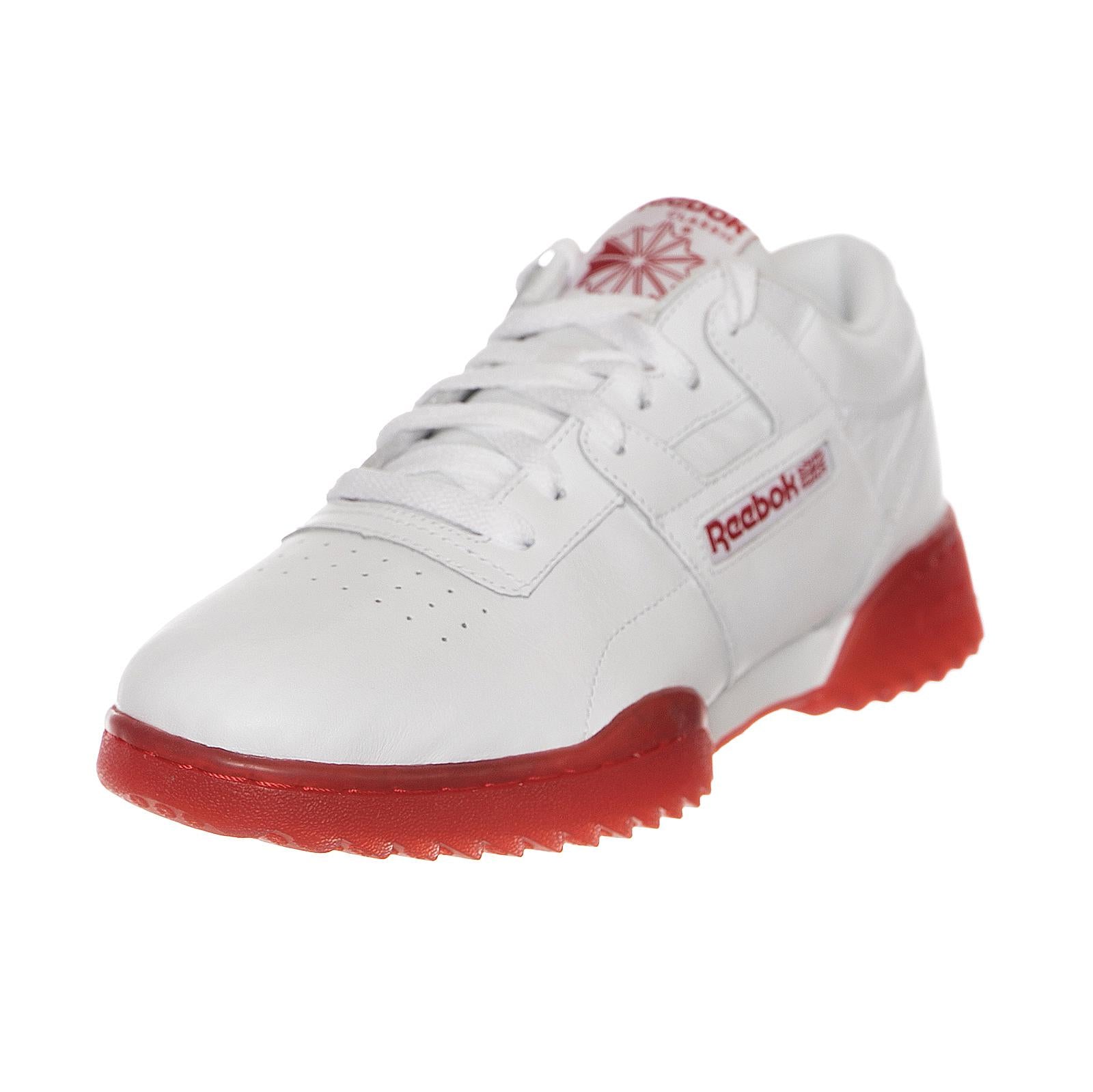 WORKOUT CLEAN RIPPL WHITE/PRIMAL RED-ICE CN0643  REEBOK 