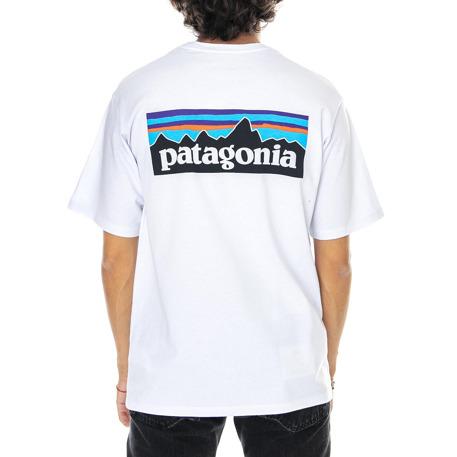 Mn P-6 Logo Responsibili-Tee White - Maglietta Girocollo Uomo Bianca 38504-WHI  PATAGONIA 