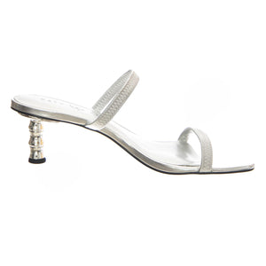 The Minibamboo Two Band Sandal Silver - Sandali Donna Argento KPSKP2928-SILV  KATY PERRY 