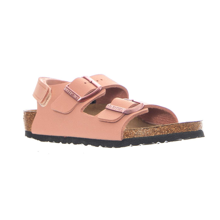 Milano HL Kids Birkibuc Narrow Fit Pink Clay - Sandali Bambino Rosa 1029519 PCY BIRKENSTOCK 