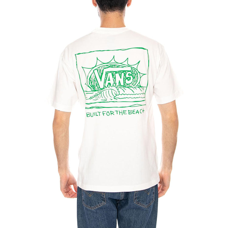 BRIGHT DAY SS TEE WHITE - Maglietta Girocollo Uomo Bianca VN000TRG WHT1 VANS 
