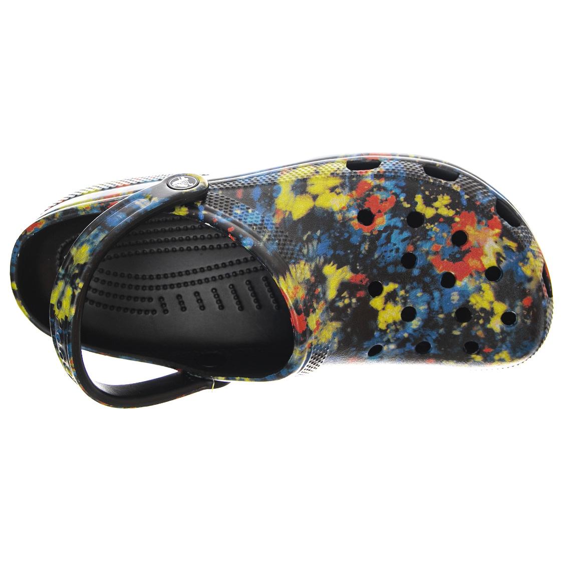 Mens Classic Tie Dye Graphic Clog Turq Tonic / Mullti Sandals US 4 CR.205453-TTMT  CROCS 