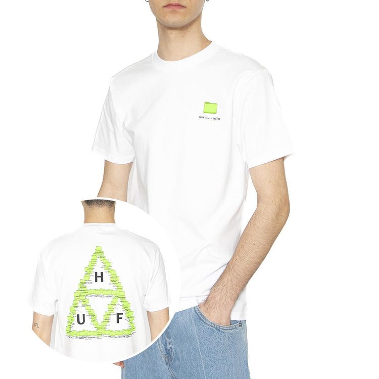 Desktop S/S Tee White - Maglietta Girocollo Uomo Bianca TS02400-WHITE  HUF 