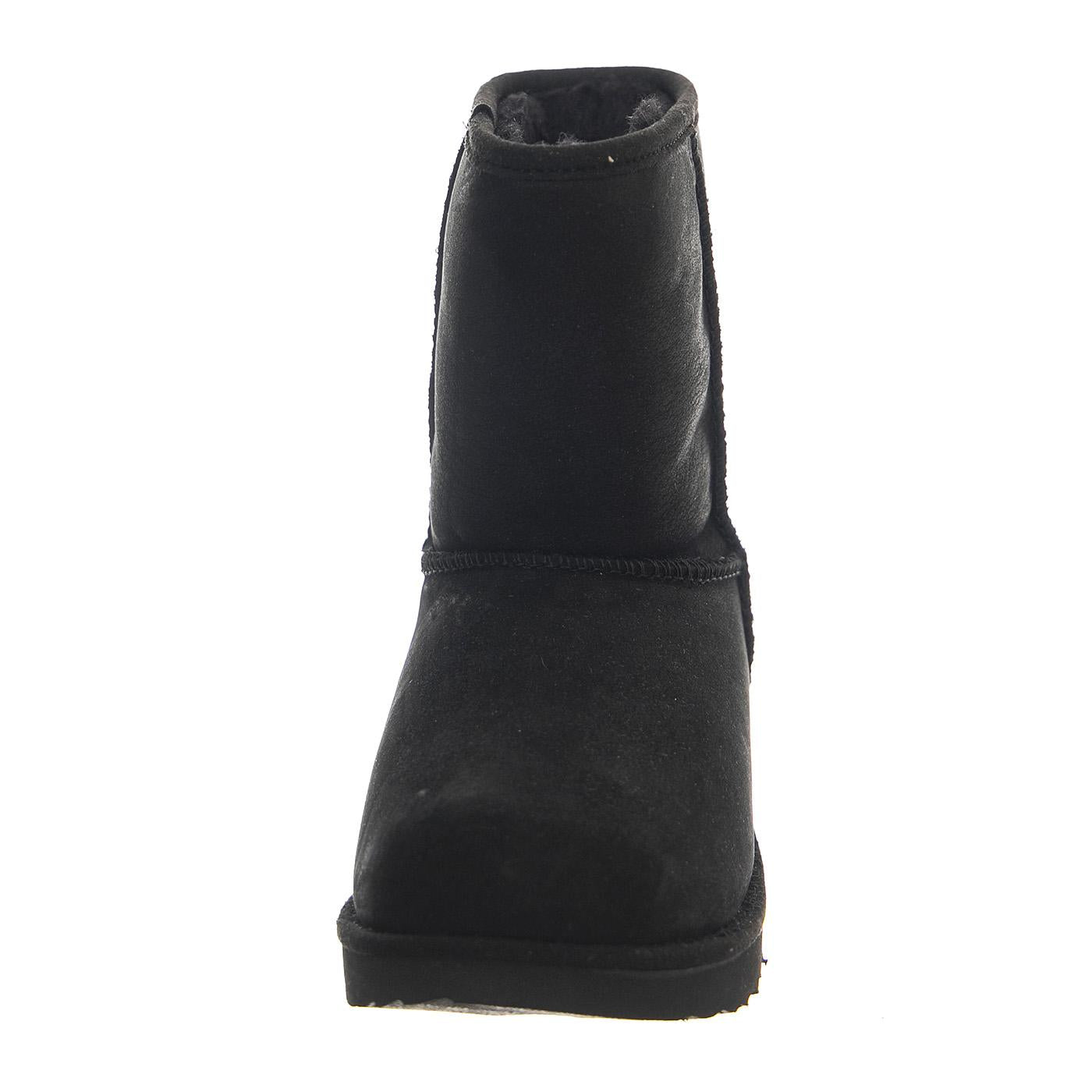Classic Weather Short II Black K - Stivaletti Bambino Neri UGKCLSWPBK1019646K  UGG 