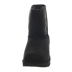 Classic Weather Short II Black K - Stivaletti Bambino Neri UGKCLSWPBK1019646K  UGG 
