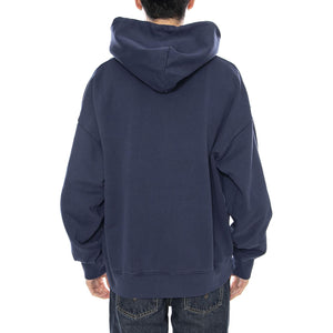 Hooded Benton Sweat -- Felpa Uomo Jupiter con Cappuccio Blue I034589.VQGD . CARHARTT WIP 