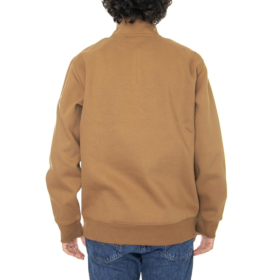 Chase Neck Zip Sweat Hamilton Brown / Gold - Felpa Collo Alto Uomo Marrone I027038-00YXX  CARHARTT WIP 