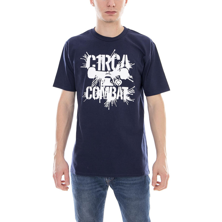 SPLATTER T-SHIRT NAVY MTS017-NAVY  C1RCA 