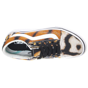 Unisex Youth ComfyCush Old Skool (Discovery) - Scarpe Stringate Profilo Basso Bambino Multicolore / Project Cat / Multi Tiger VN0A4U1Q9A91  VANS 