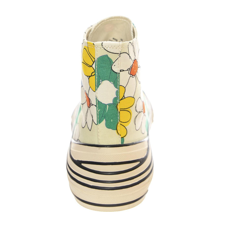 JC Play Endorphin-H Canvas Green / Yellow Multi Floral Shoes - Scarpe Donna Multicolore PLSJCD-037-2-19-GRN  JEFFREY CAMPBELL 