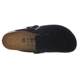 Boston black, Suede Leather - Sandali Uomo Neri 1027067  BIRKENSTOCK 