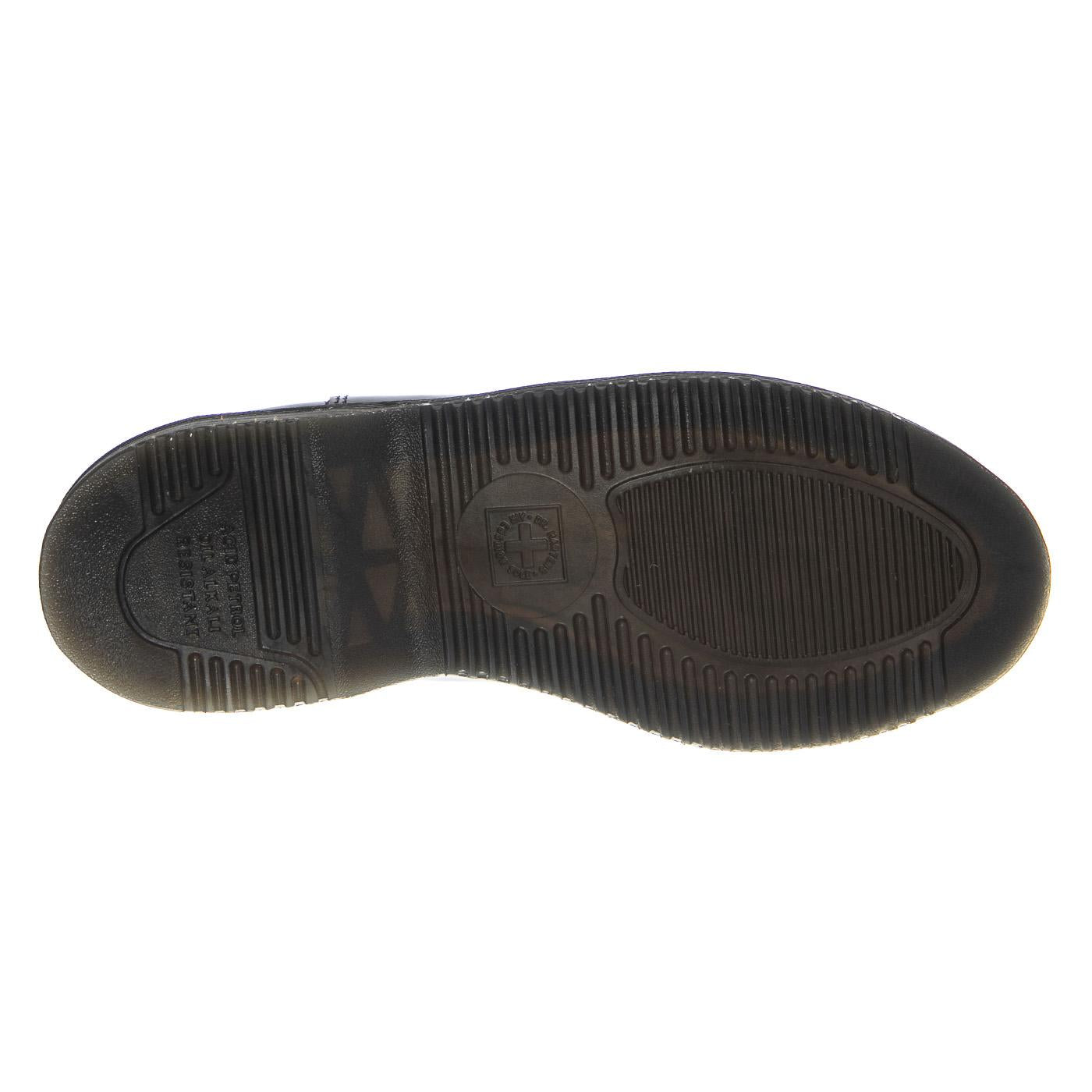 Dr. Martens Flora Black Polished Smooth - Stivali Unisex Neri 32217001 BLK DR.MARTENS 
