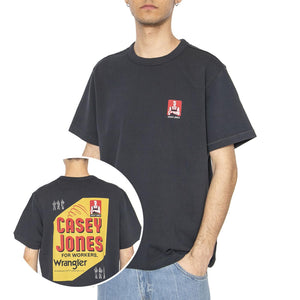 CJ Graphic Tee Dark Navy - Maglietta Girocollo Uomo Blu 112362801  WRANGLER 