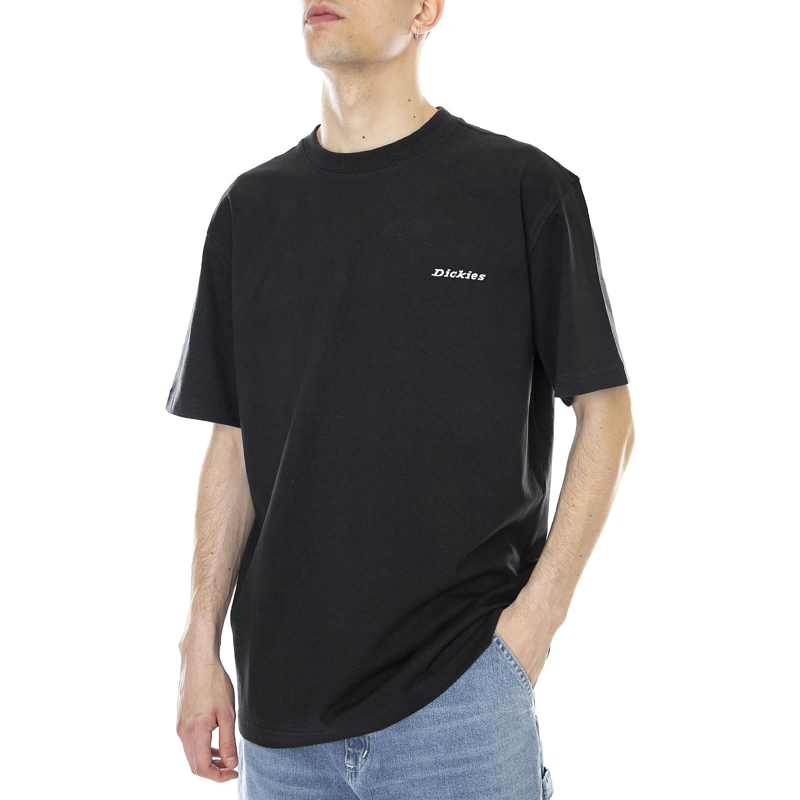 Mens Loretto T-Shirt - Black - Maglietta Girocollo Uomo Nera DK0A4X9OBLK1  DICKIES 