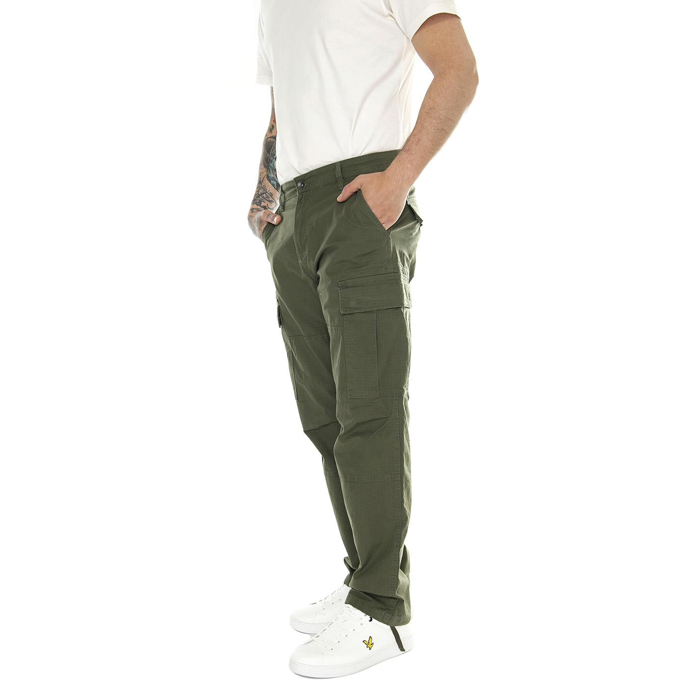 Onsray Life 0020 Ribstop Cargo Noos Olive Night - Pantaloni Uomo Verdi 22028640-Olive Night  ONLY & SONS 