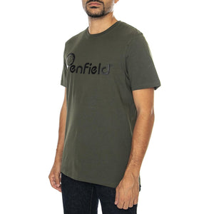 Penfield Bear Chest Print T-Sh Forest Night - Maglietta Girocollo Uomo Verde PFD0019-407  PENFIELD 