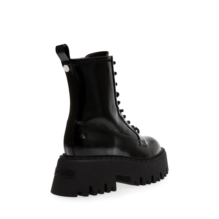 Over-Ride Black Patent - Stivaletti Stringati Donna Neri SMSOVER-RIDE-18  STEVE MADDEN 