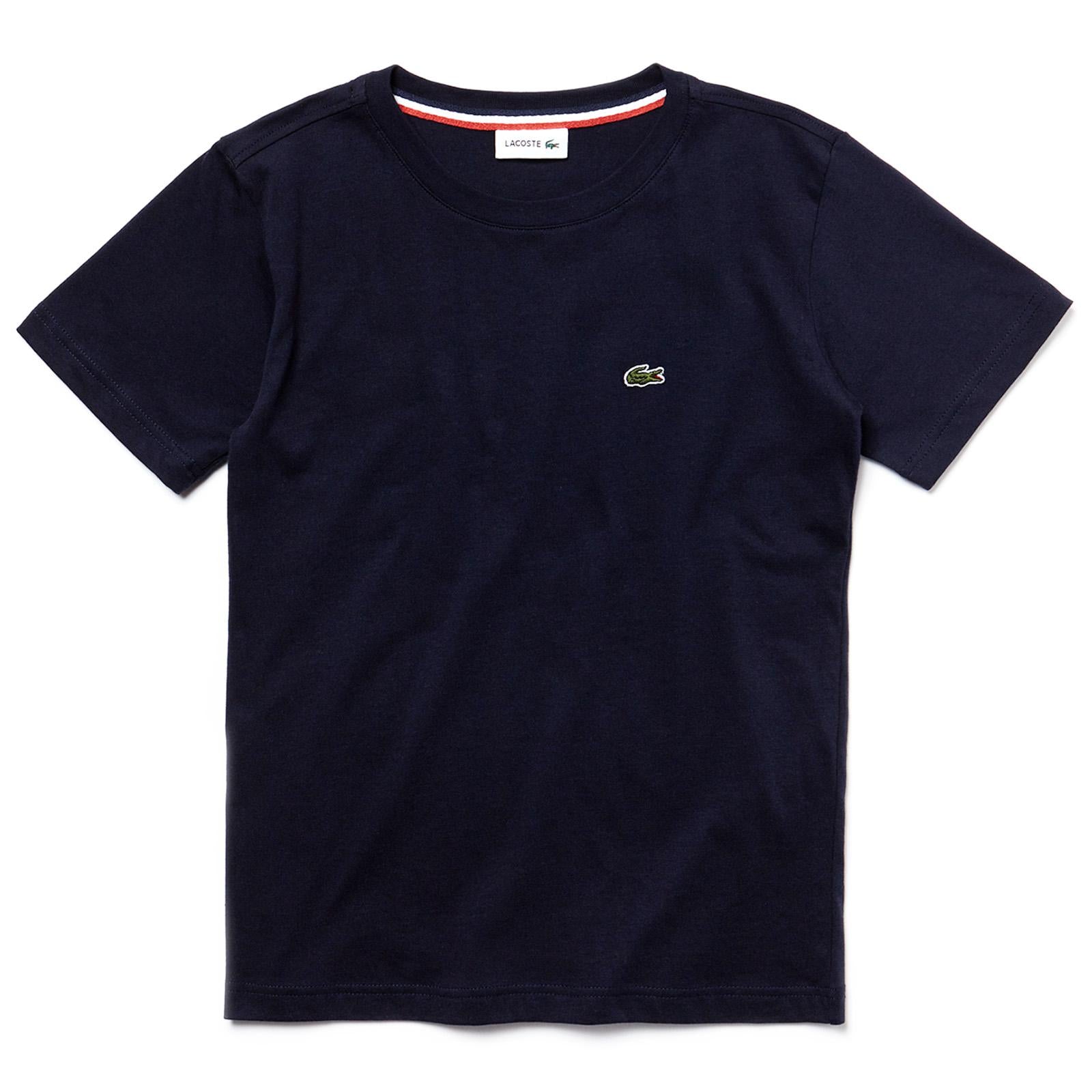 Basic Tee 166 Blue - Maglietta Girocollo Bambina Blu TJ1442-166  LACOSTE 