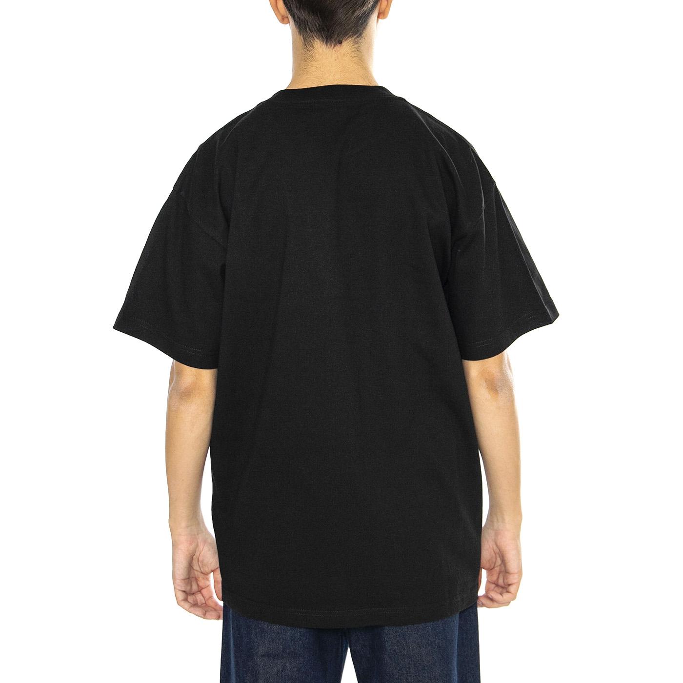 S/S Basics T-Shirt Black / White - Maglietta Girocollo Uomo Nera I033989.0D2XX  CARHARTT WIP 
