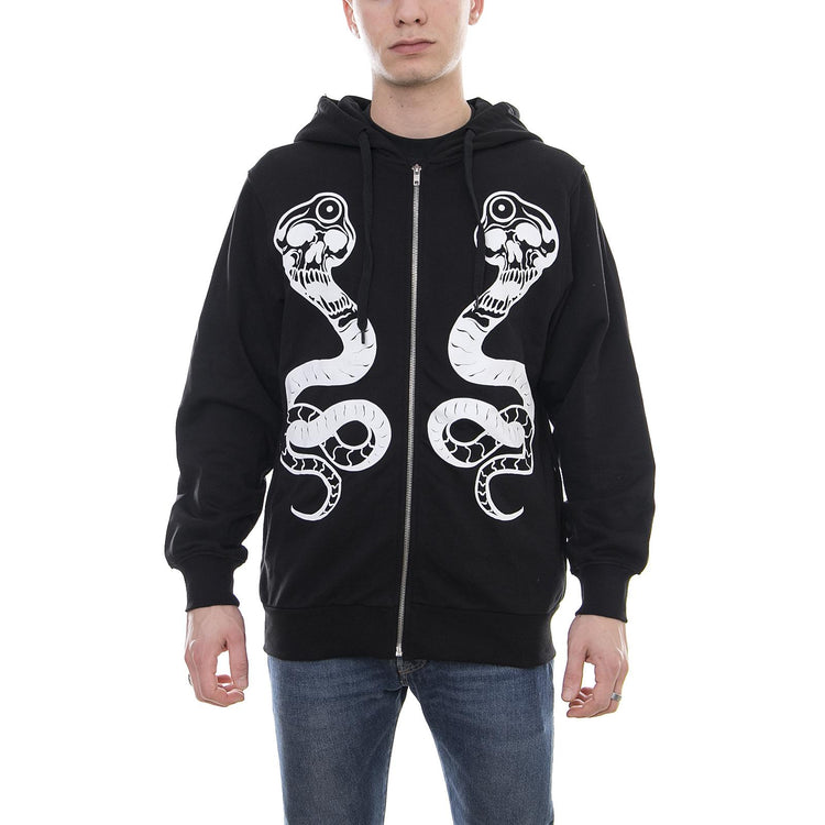 ZIP HOODY SERPENT BLK HDY0024BLK  DOOMSDAY 