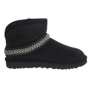 W Classic Mini Crescent Black - Stivali Donna Neri UGSCLMCRBLK1158262W  UGG 