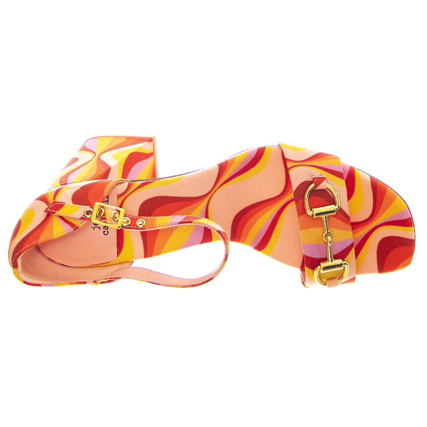 Pop-Star-B Pink Multi Print - Sandali Donna Multicolore JCSJCD-176-2-04-PNK  JEFFREY CAMPBELL 