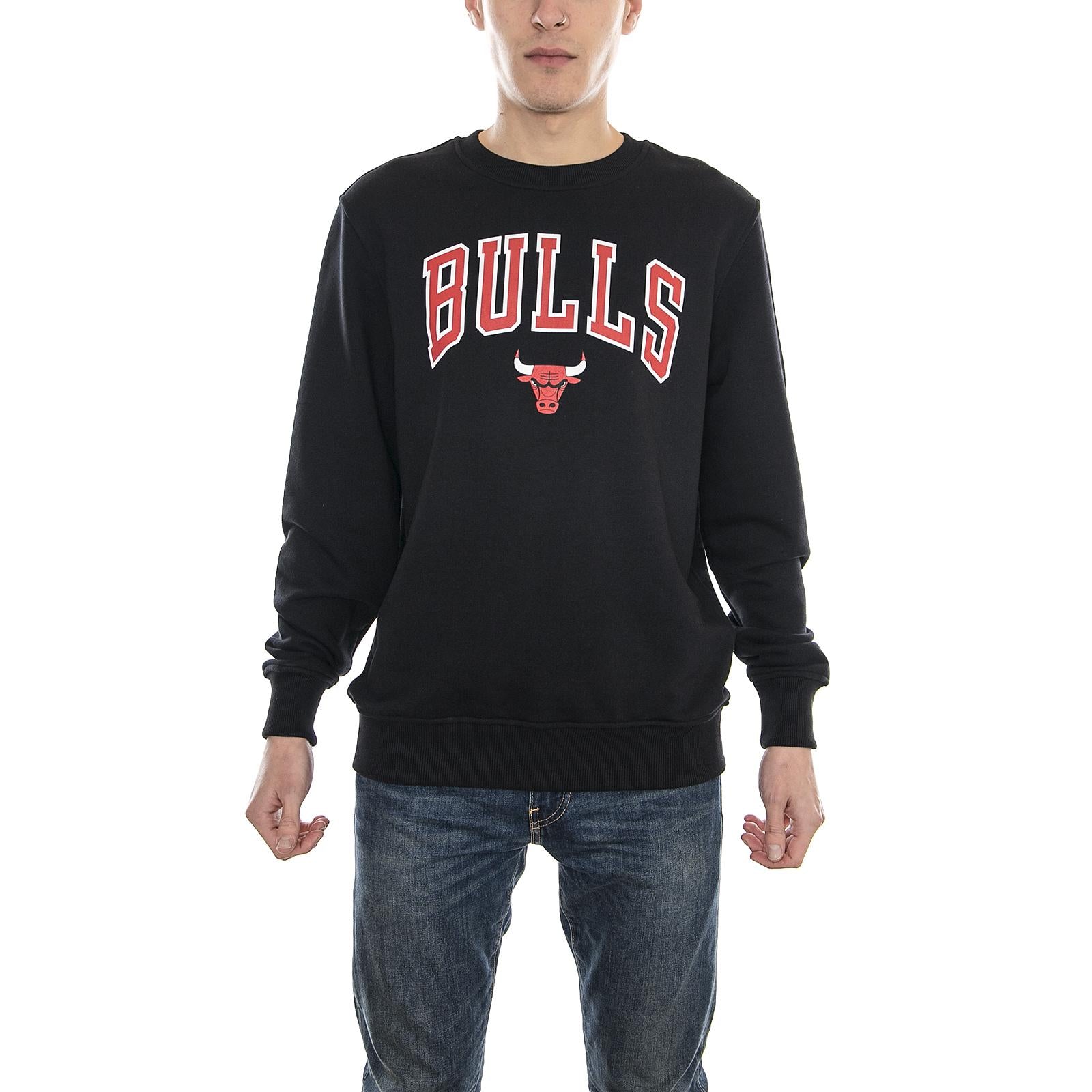 Tip Off Crewneck Chicago Bulls, Black 110135_7  NEW ERA 