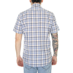 Barbour Kinson Tailored Shirt Stone - Camicia Maniche Corte Uomo Multicolore MSH5290-ST51-SS23  BARBOUR 