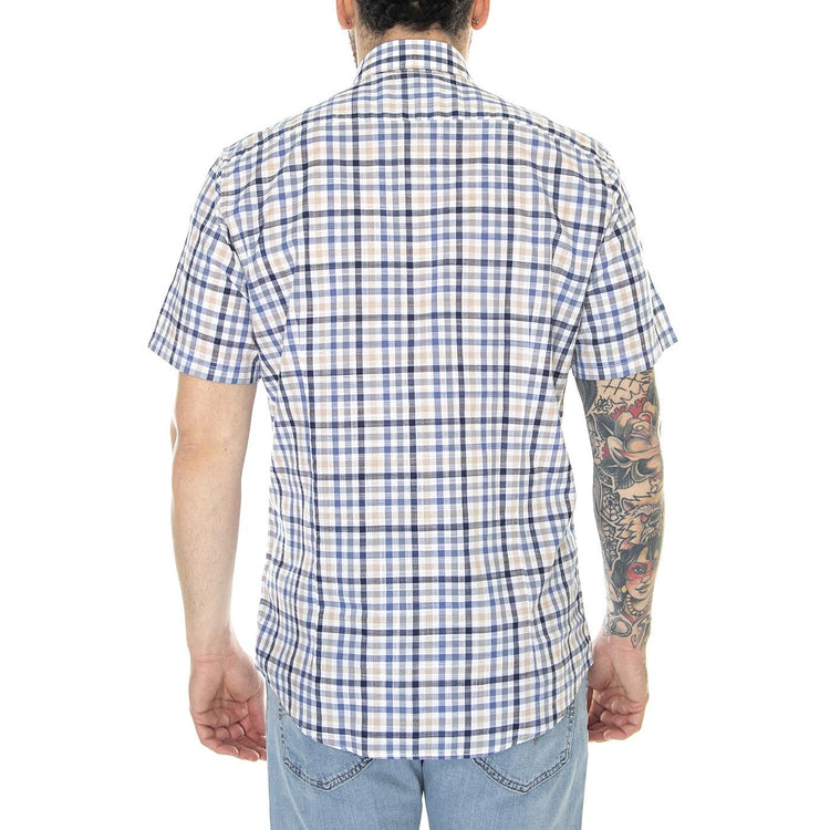 Barbour Kinson Tailored Shirt Stone - Camicia Maniche Corte Uomo Multicolore MSH5290-ST51-SS23  BARBOUR 