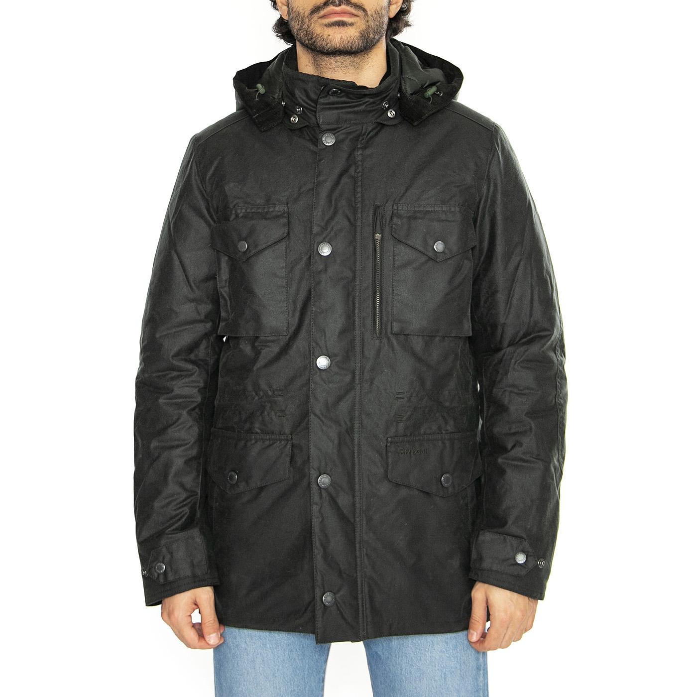 Winter Sapper Wax Sage / Greenloch Tartan - Giacca Uomo Verde MWX2203-SG51  BARBOUR 