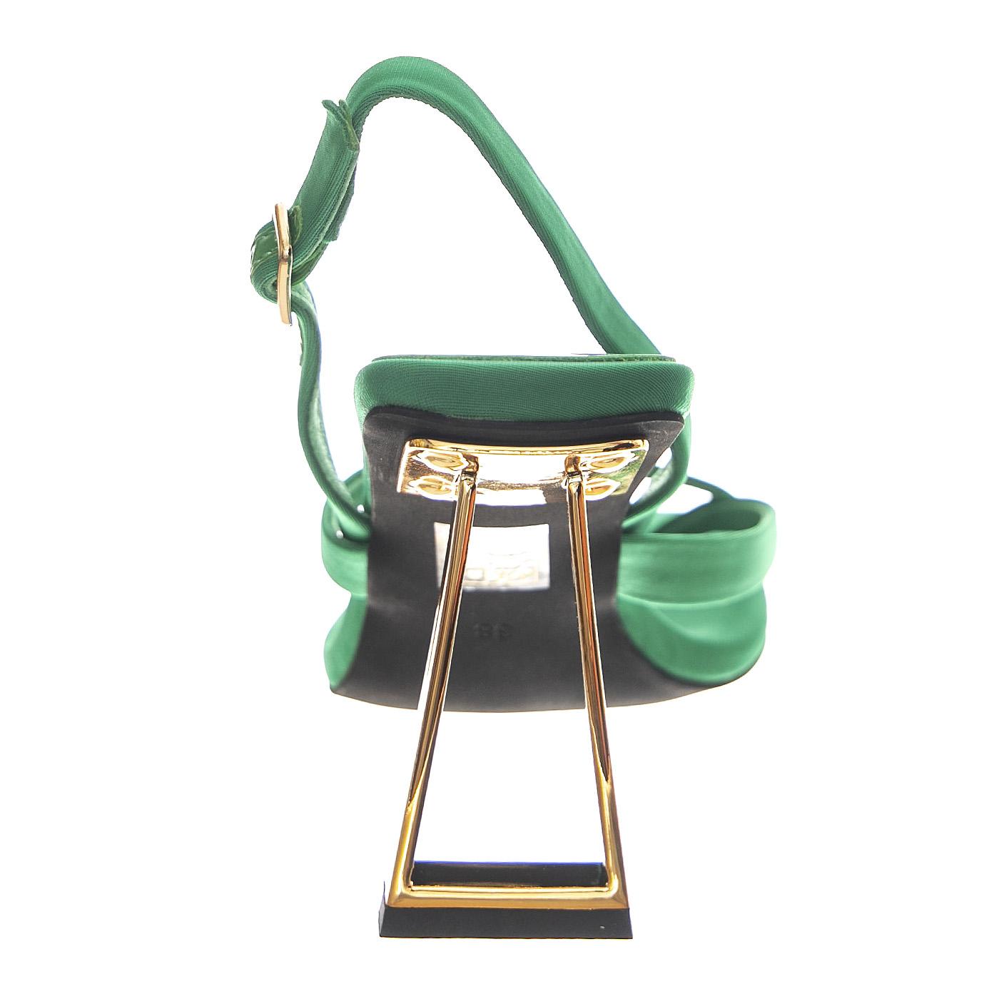 Mercantile Green Neonprene Gold - Sandaldi Donna Verdi JCSR808T-203-002-GRN  JEFFREY CAMPBELL 