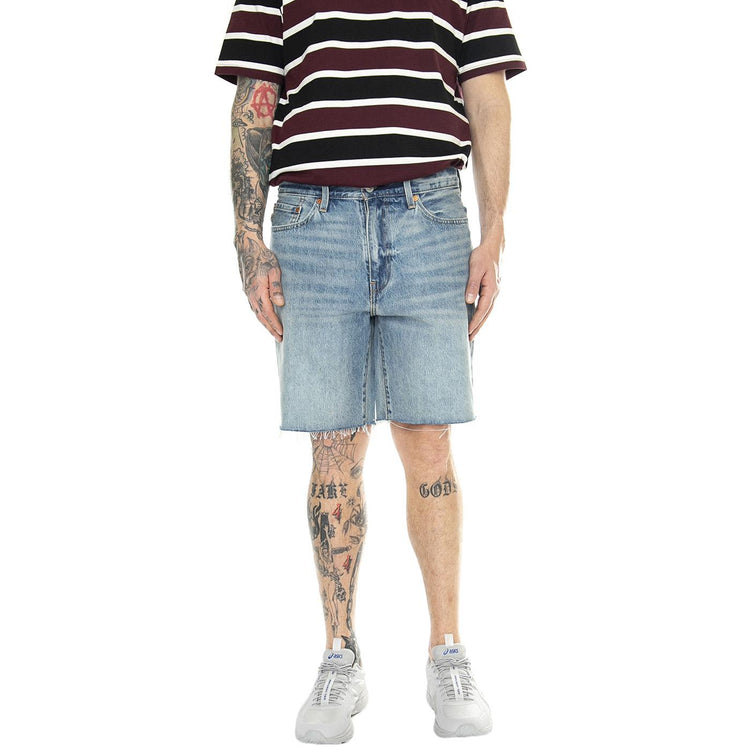 468 Stay Loose Shorts Astro Jam Light Indigo Worn In - Bermuda Denim Jeans Uomo Blu A8461-0003  LEVIS 