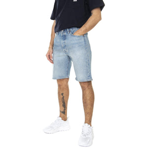 501 Original Short To The Millenium Short Light Indigo Worn In - Bermuda Denim Jeans Uomo Blu 36512-0186  LEVIS 