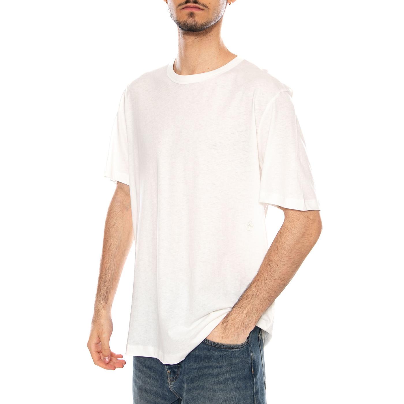 HADAR_MS TEE VANILLA WHITE - Maglietta Girocollo Uomo Bianca 331397 445 ELVINE 