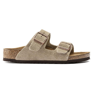 Arizona Kids Taupe Suede Leather - Sandali Bambino Marroni 1021704  BIRKENSTOCK 