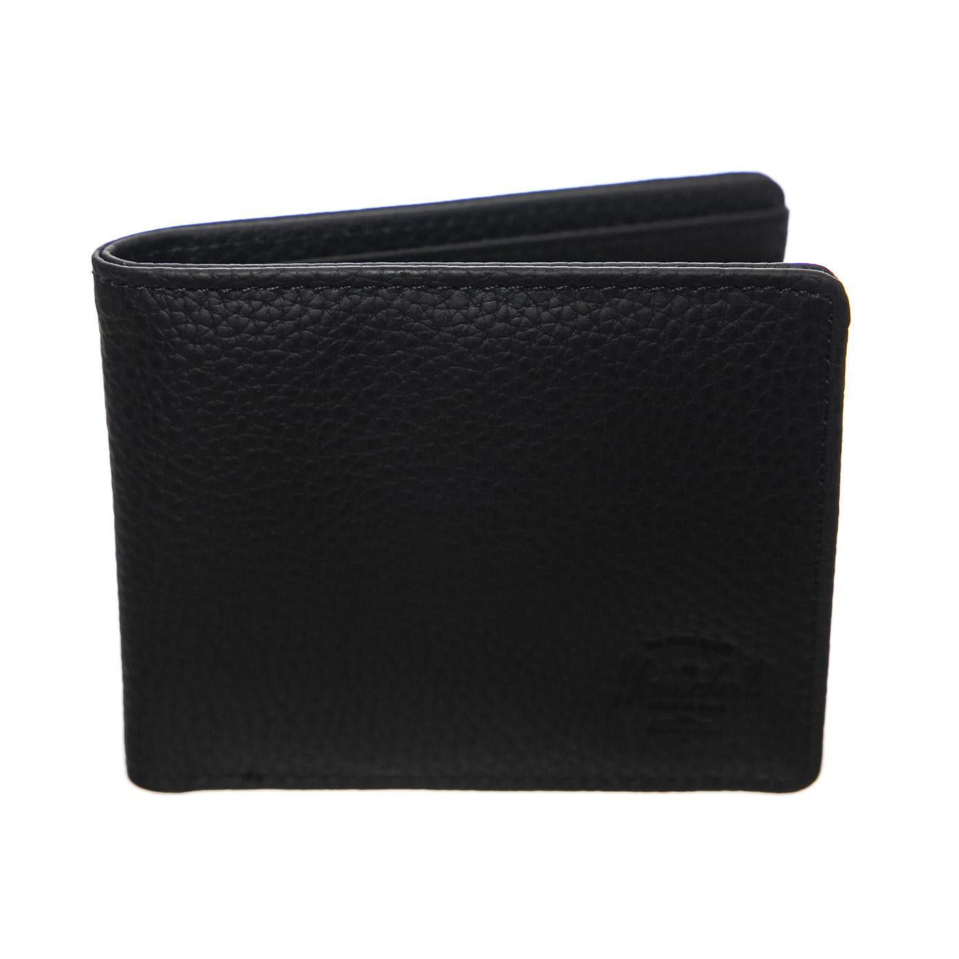Roy Vegan Leather Rfid Saddle Black - Portafogli Nero 11163-00001-OS  HERSCHEL 
