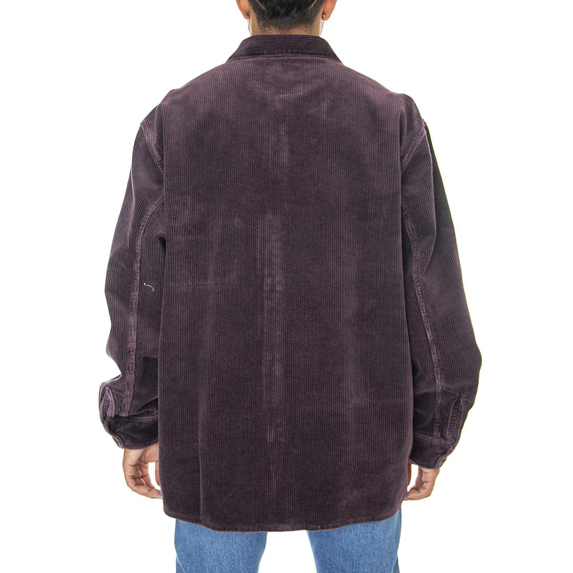 Ander Shirt Raisin - Camicia Uomo in Velluto Viola I031083.1AG.06.-1AG.06  EDWIN 