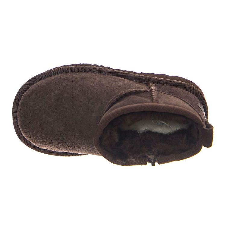 UGG Classic Ultra Mini Burnt Cedar - Scarpe Bambino/Bambina in Pelle Scamosciata Marrone 1130750T BCDR UGG 