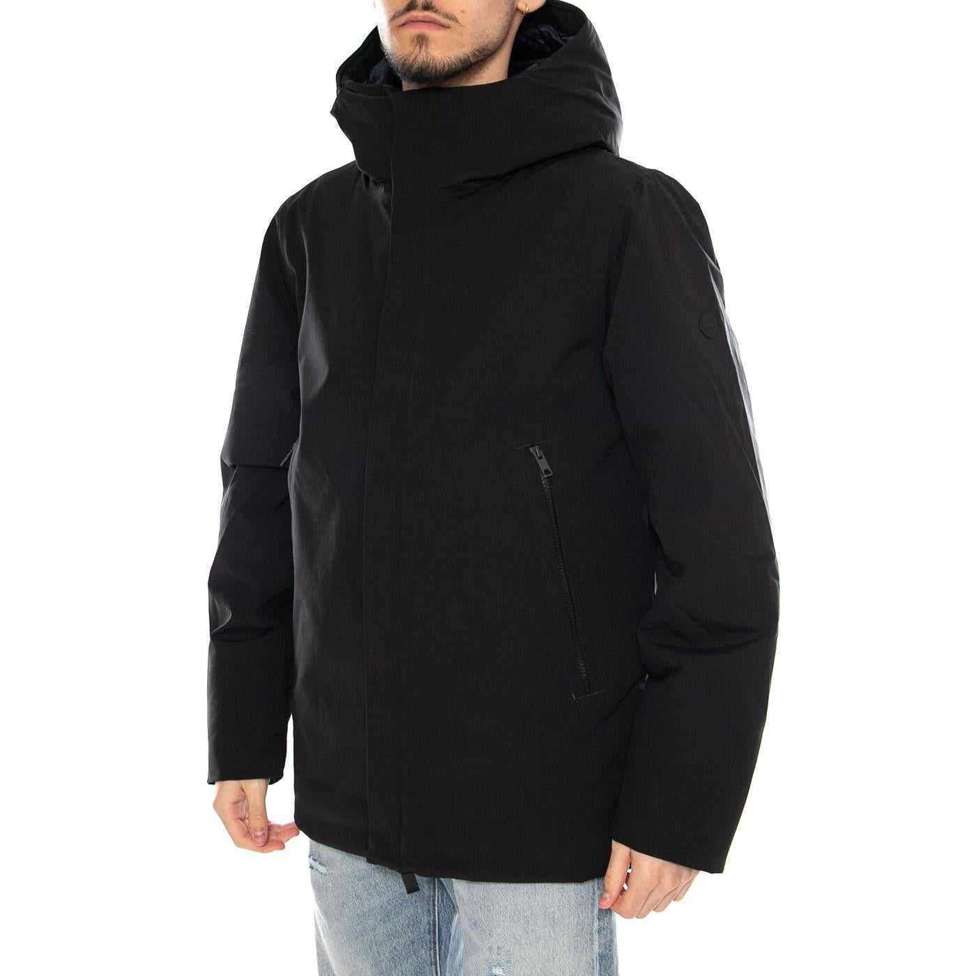 Vhinner Black Jacket - Giacca con Cappuccio Uomo Nera 331187 110 ELVINE 