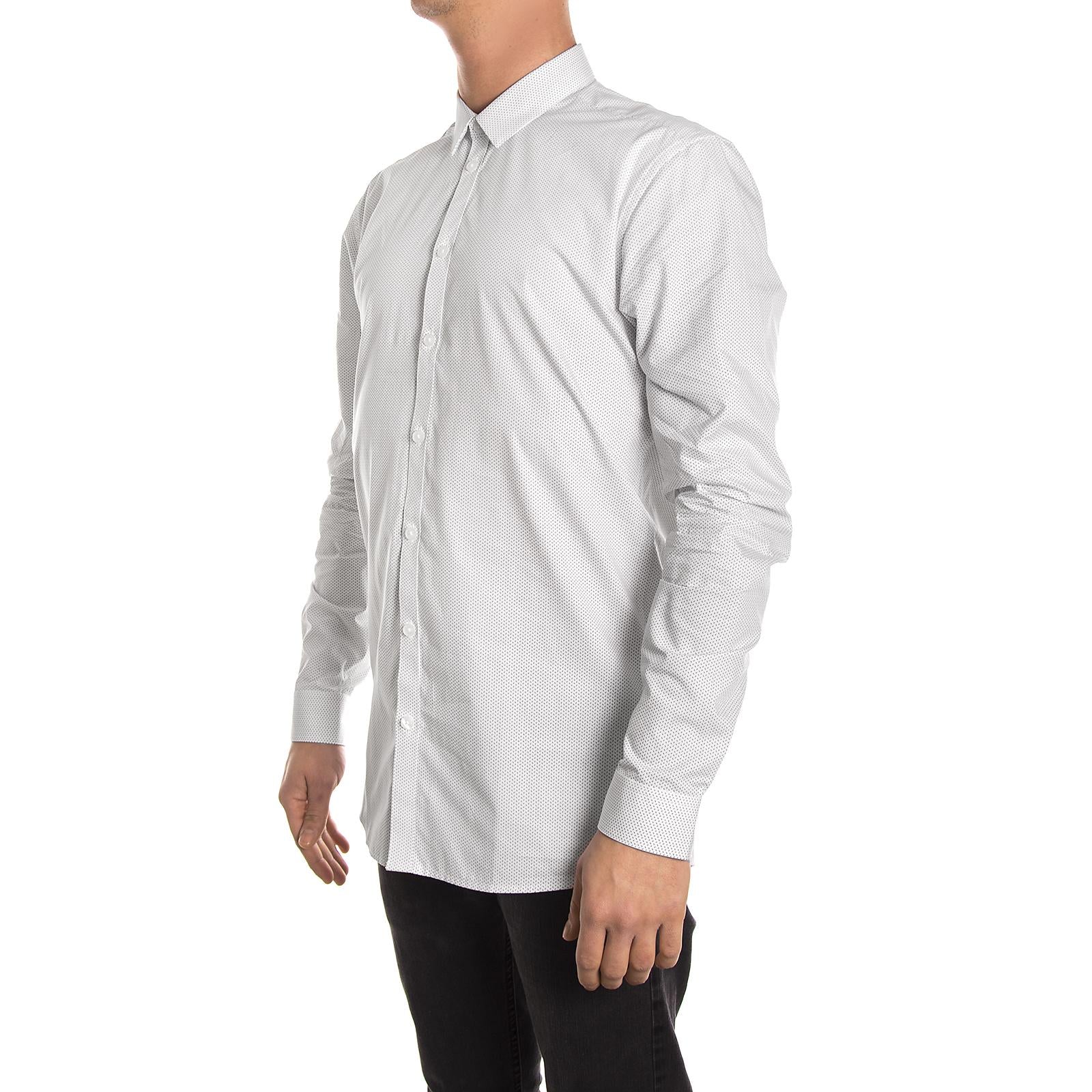 HARVERY L/S SHIRT BLACK LINE WHITE 140810096-000  MINIMUM 