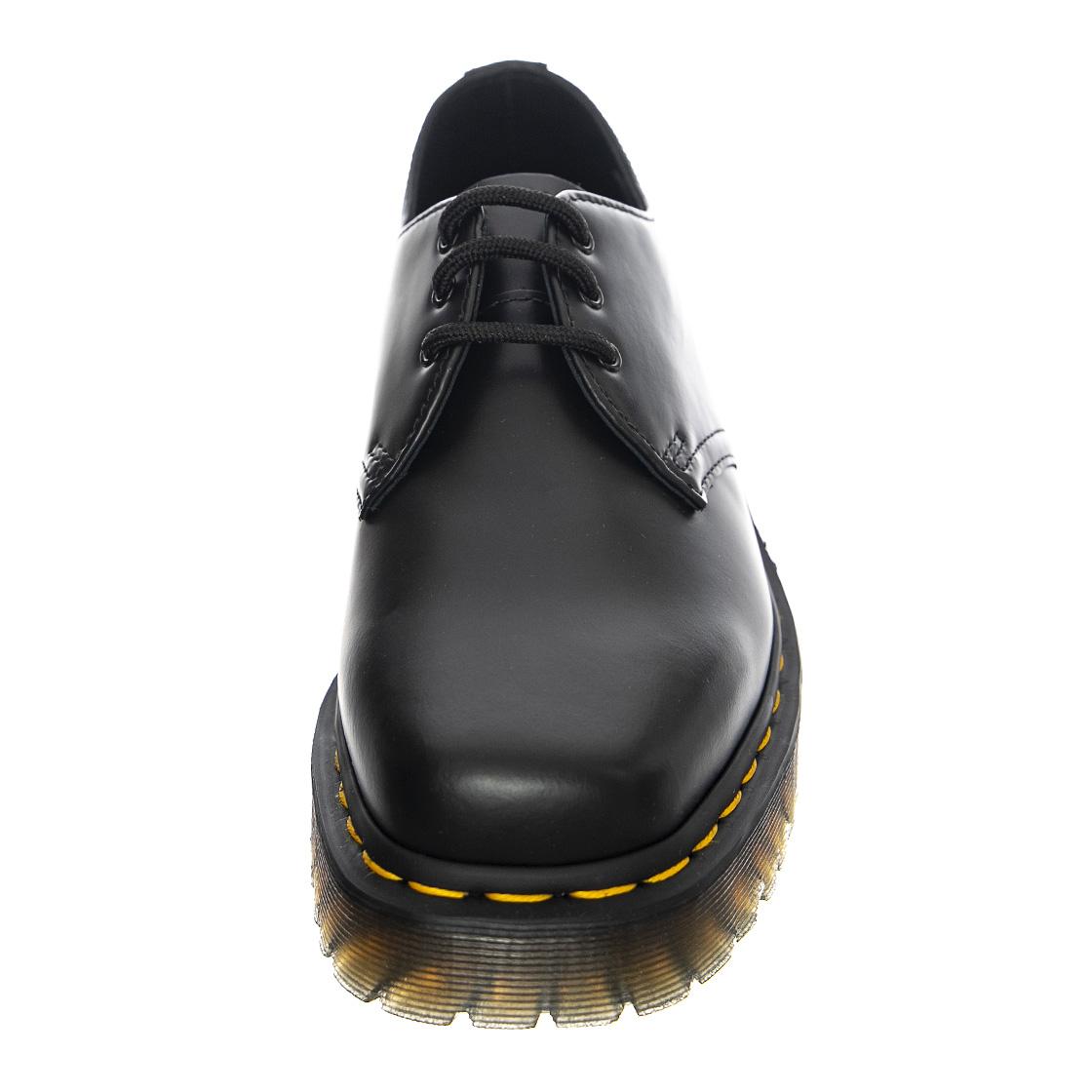 1461 Bex Squared Black Polished Smooth - Scarpe Stringate Profilo Basso Donna Nere 27875001  DR.MARTENS 